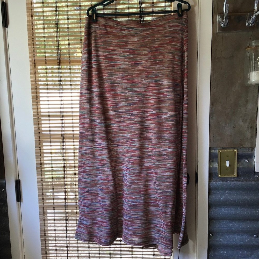 GNW knit fall colors Maxi skirt - Sz L